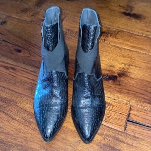 Napoleoni made in Italy black leather boots
